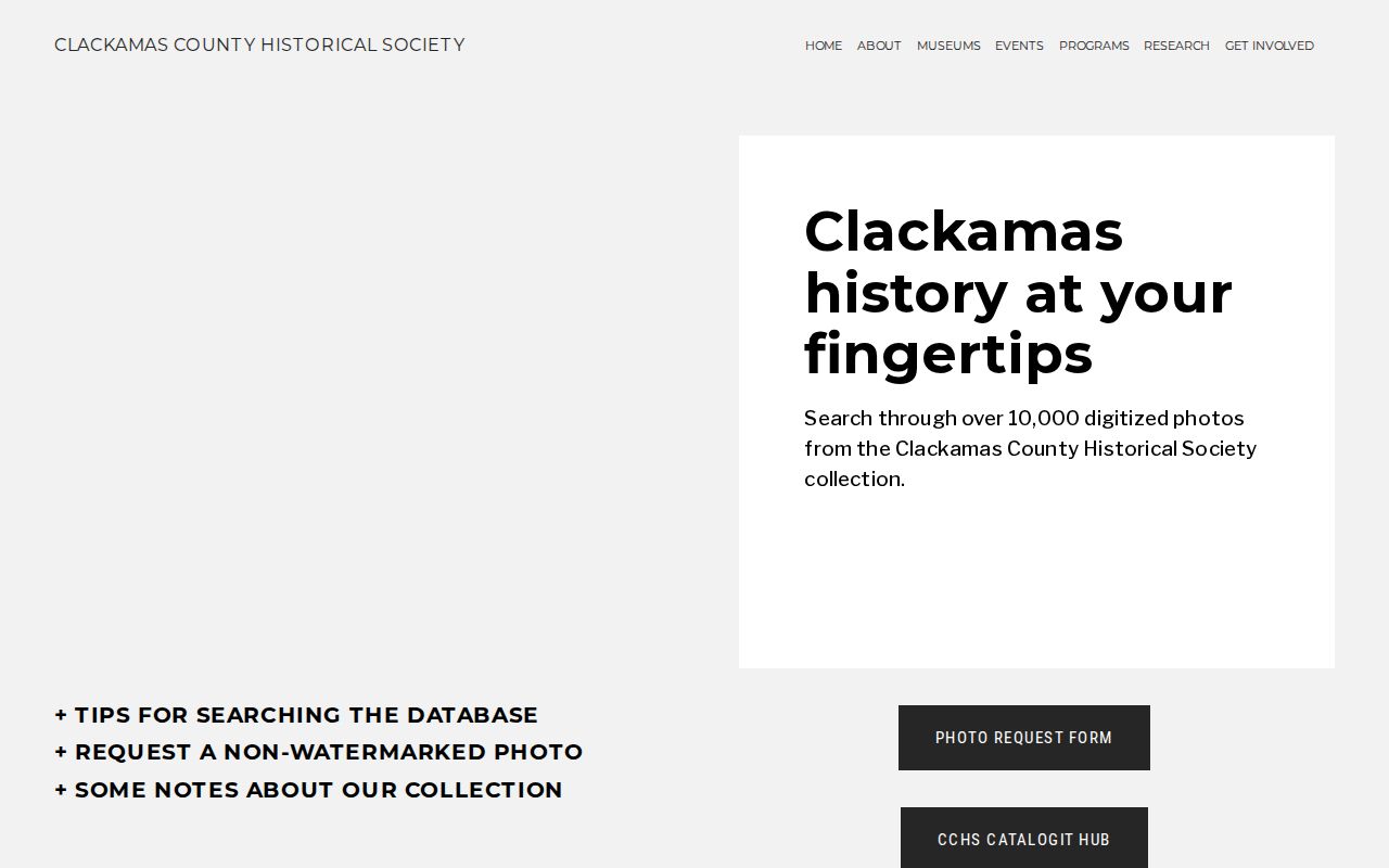 Happy Valley previous residents search in the Clackamas Historical Society collection