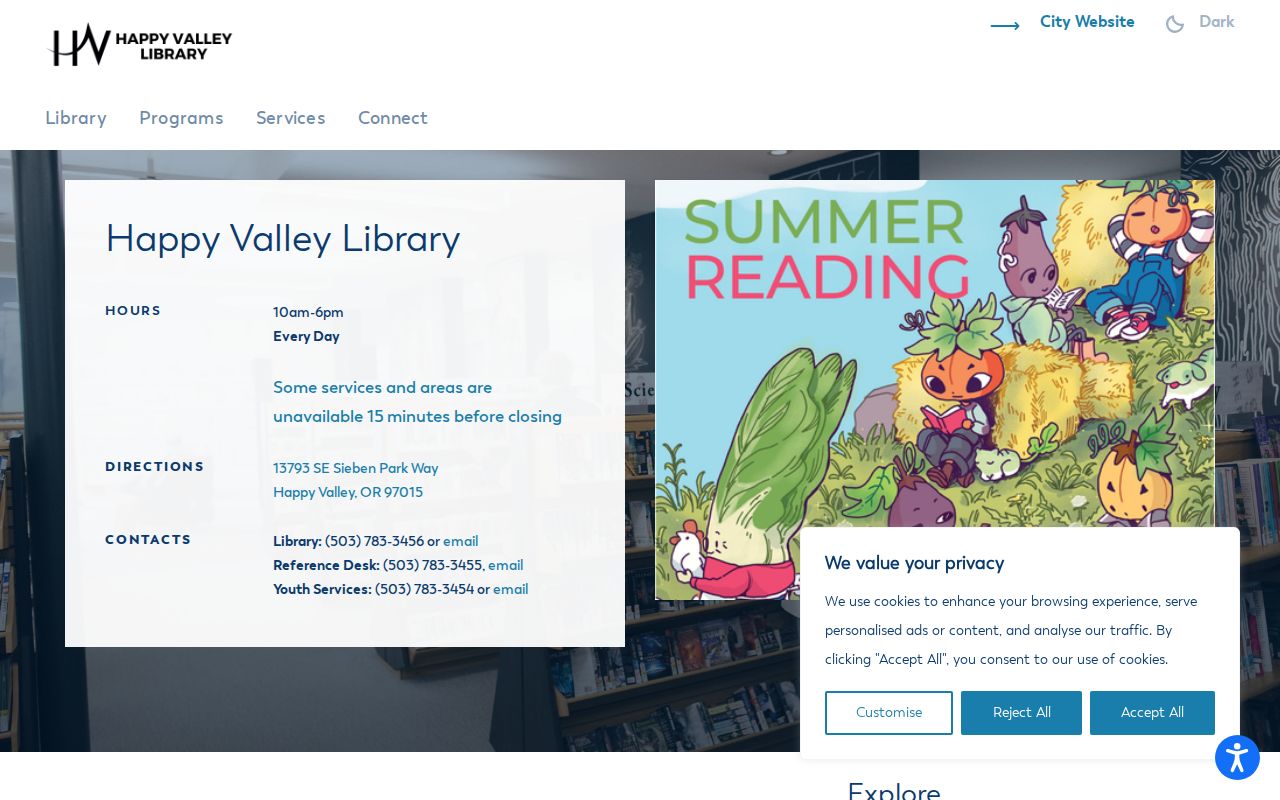 Happy Valley city directory library reference resource