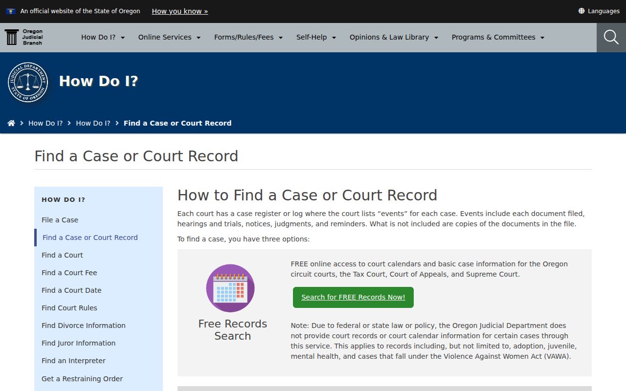 Happy Valley residents directory Oregon court records search options